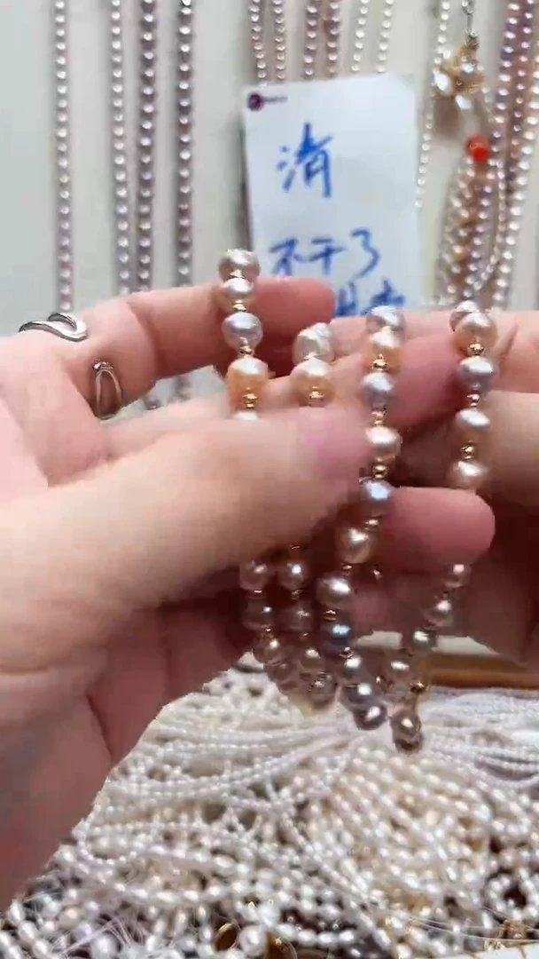 【闪购商品】淡水珍珠手绳合金无暇珍珠手链