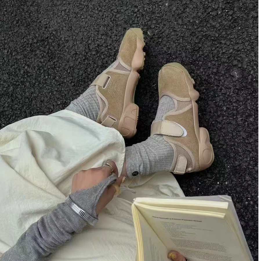 XMM.【分指玛丽珍】时尚百搭潮流显瘦洋气气质复古透气户外鞋E551-1