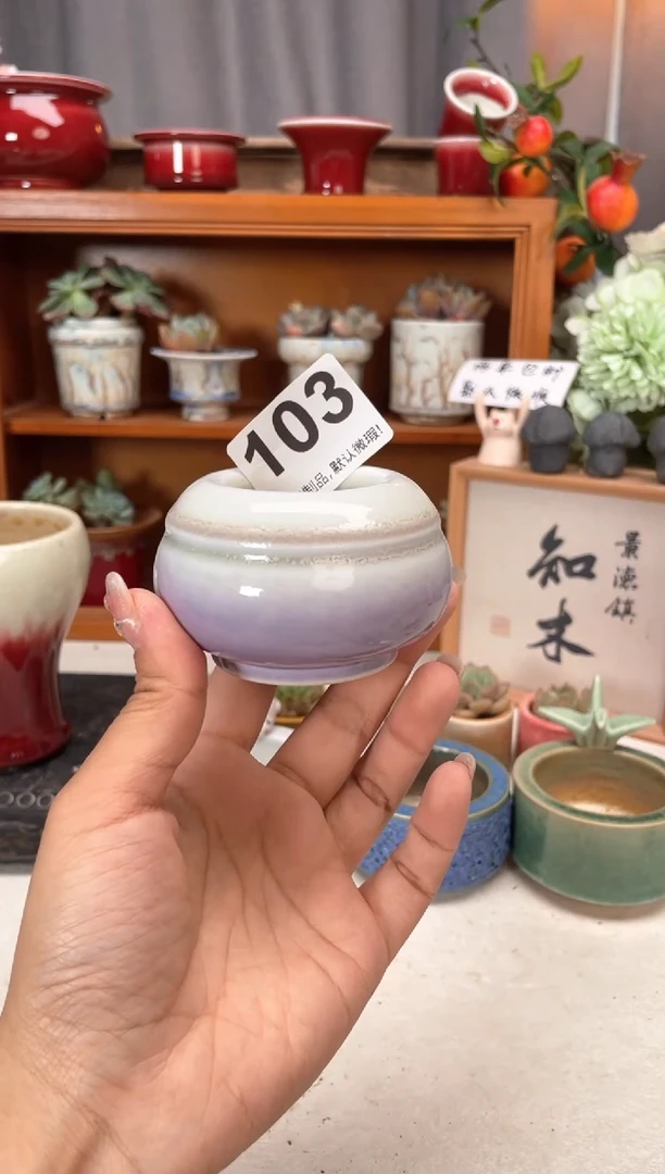 瓷片103知木小芳花盆编号