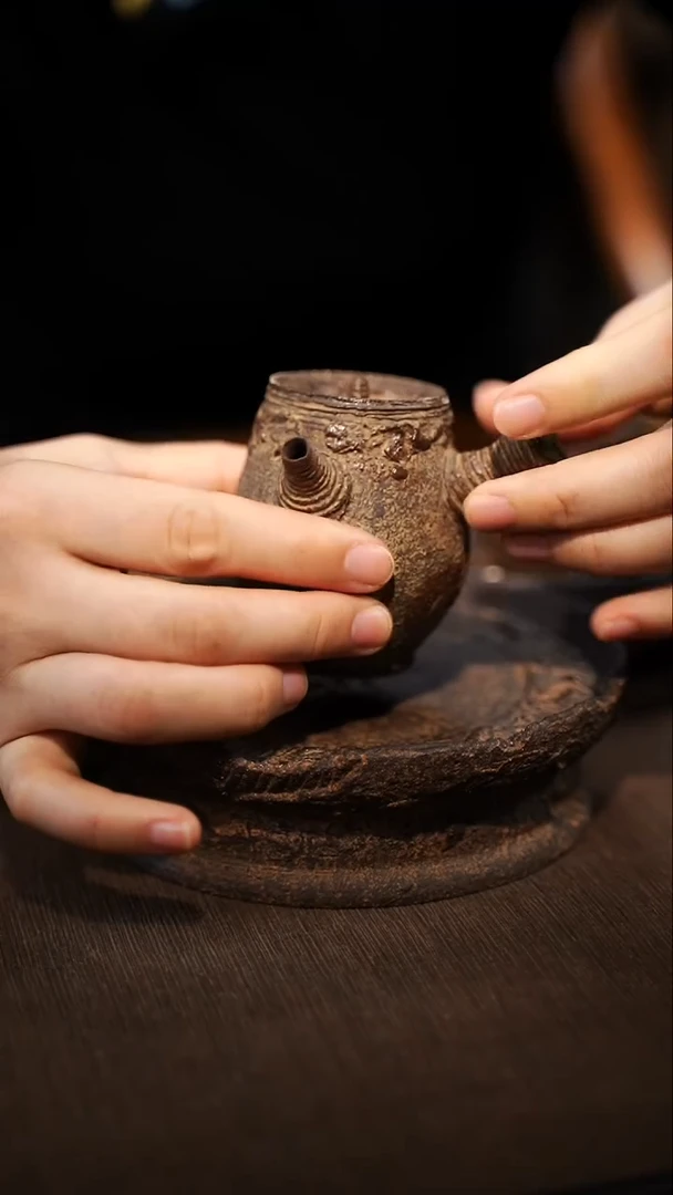 全手工制作  南蛮侧把壶