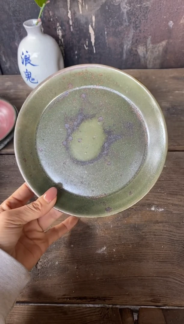 【闪购商品】浪鬼柴烧釉绘柴烧杯盘