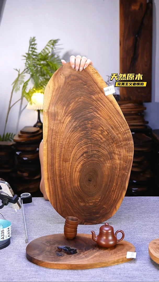 木北美黑胡桃原木.干裂疤结不属于商品质量问题完美主义者慎拍