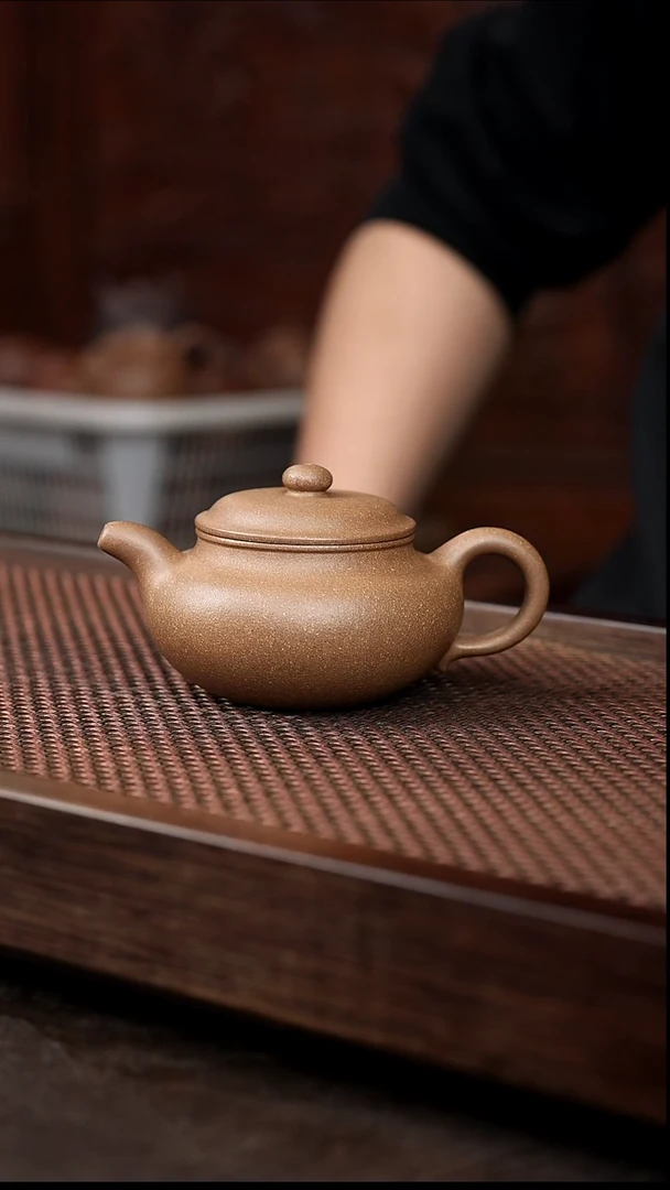 茶壶紫砂芝麻绿仿古