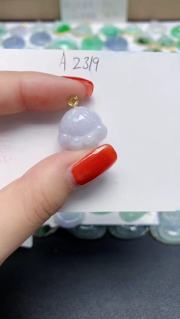 颈饰未镶嵌翡翠天然缅甸翡翠A货翡翠百元以上9元证书费自理