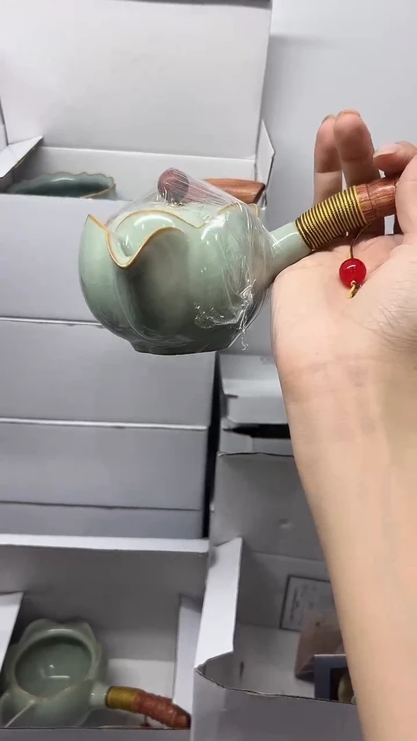 龙泉云间青瓷小米茶器
