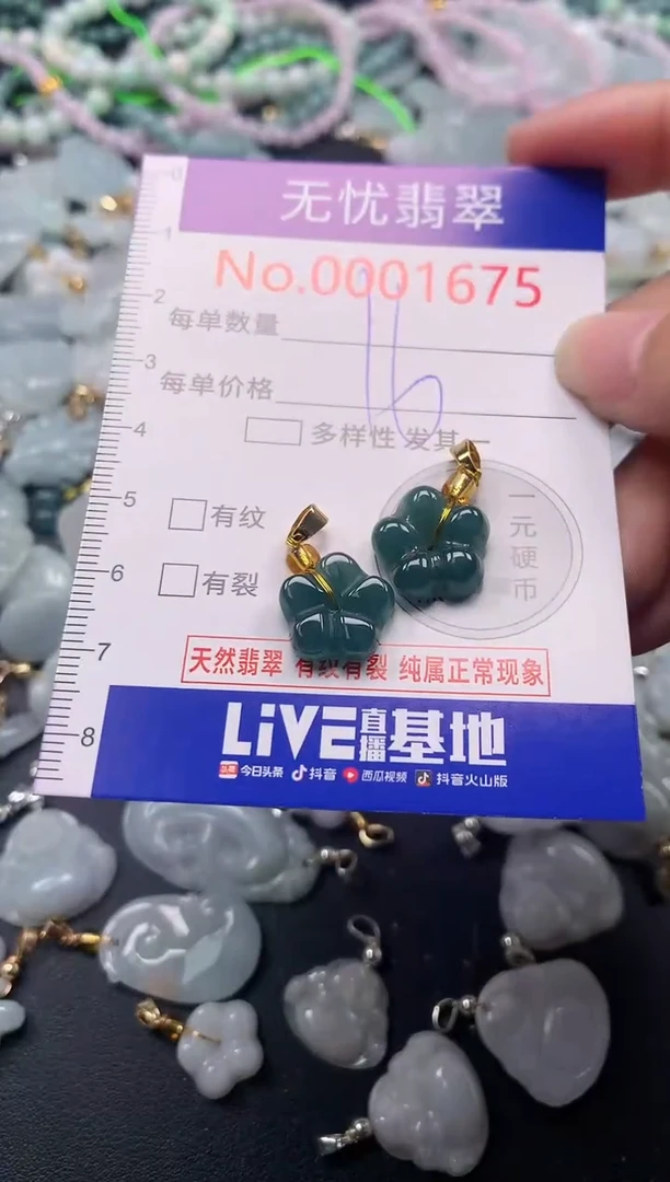吊坠(不含链)未镶嵌翡翠1675