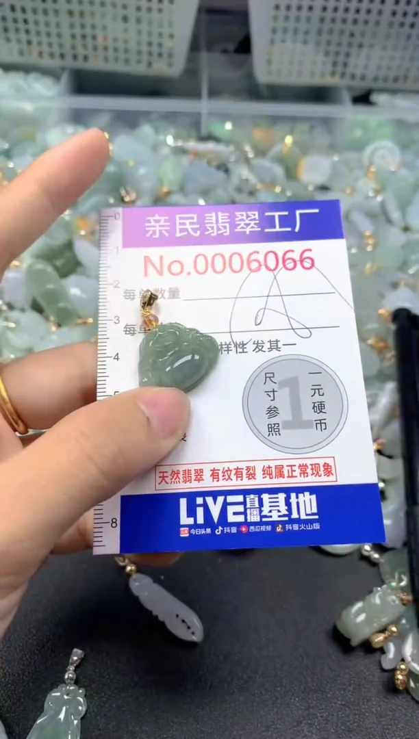 吊坠(不含链)未镶嵌翡翠6066