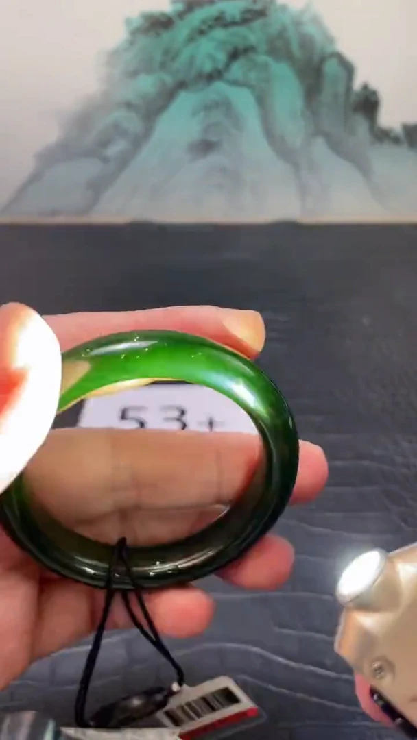 未镶嵌手镯和田玉（碧玉）毛*雨53+