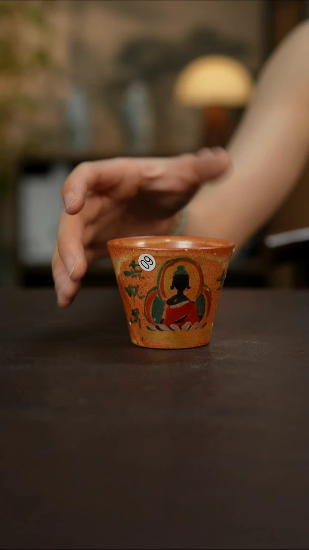 杯景德镇陶瓷杯碗柴烧多人