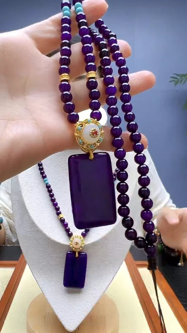 苏纪石（舒俱来）14K金镶嵌颈饰随昔diy颈饰