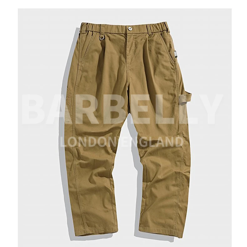 【娜先生】纯棉YKK重磅酵磨工艺直筒日系复古工装裤