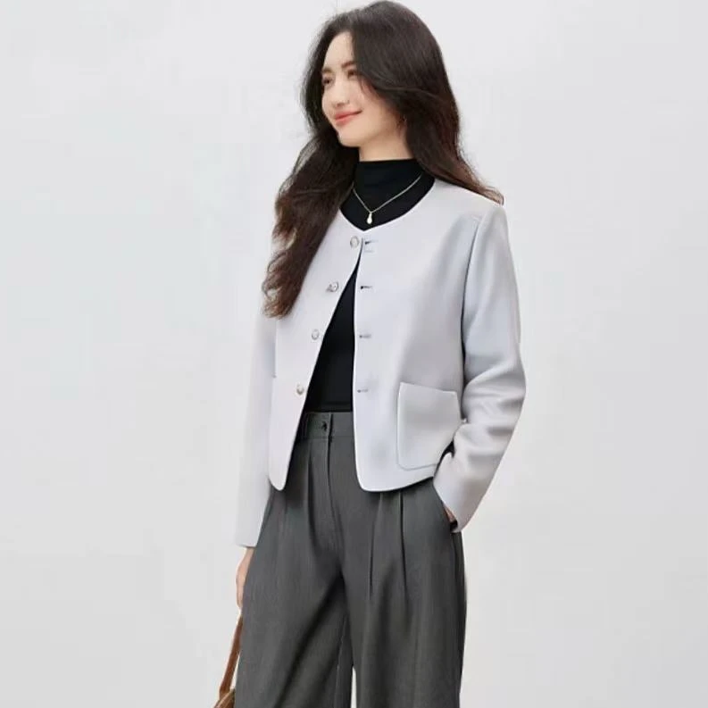 小香风短款外套女春秋通勤时尚休闲洋气显瘦上衣