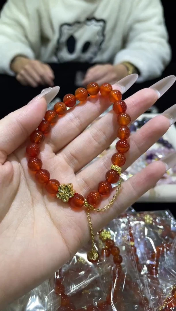 【闪购商品】烟晶手链银S925镶嵌浮力007