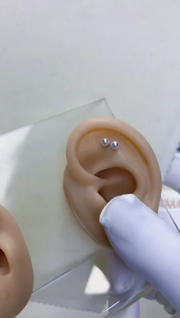 【闪购商品】海水珍珠饰品银S925镶嵌3-4素钉银针