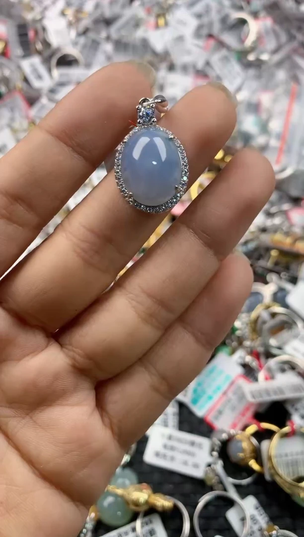 银S925镶嵌戒指翡翠4444----10