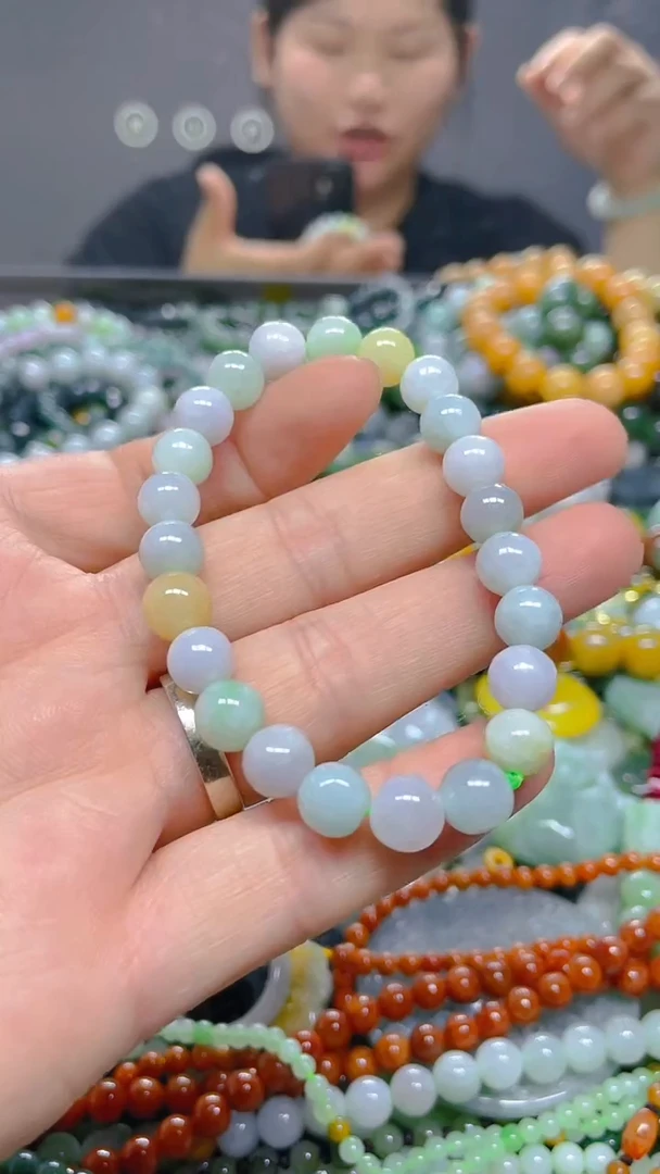 颈饰未镶嵌翡翠8mm/ Z /翡翠A货，一件也是批发价