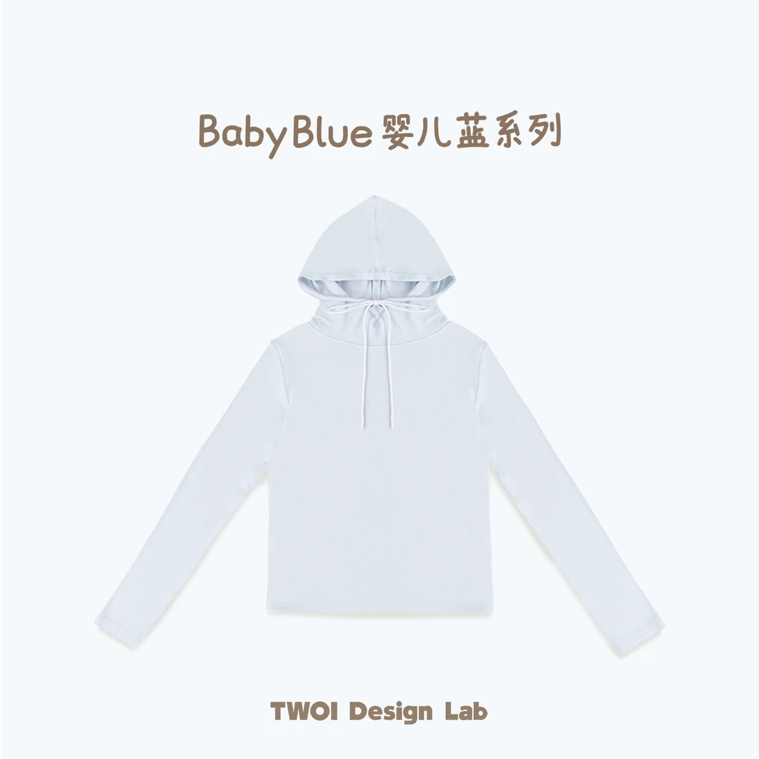 TWOI Design Lab "baby blue系列"「婴儿般柔软的奶油蓝防晒长袖」