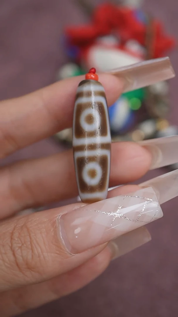未镶嵌颈饰玛瑙/玉髓蚀花玛瑙珠定制编绳