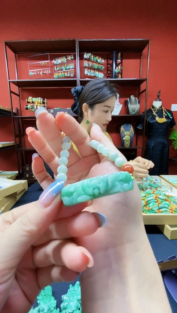 颈饰未镶嵌翡翠翡翠手链