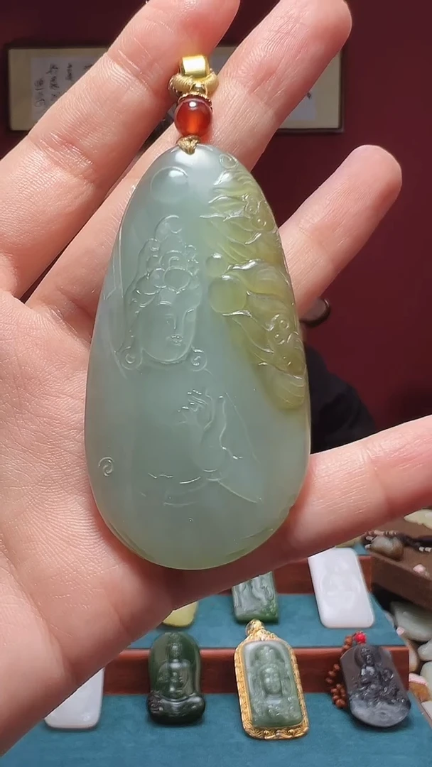 和田玉未镶嵌吊坠(不含链)08