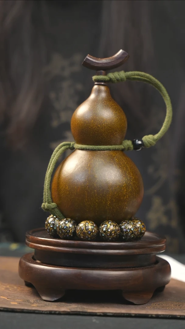 【闪购商品】YN111大漆酒葫芦不包手串及旋转底座