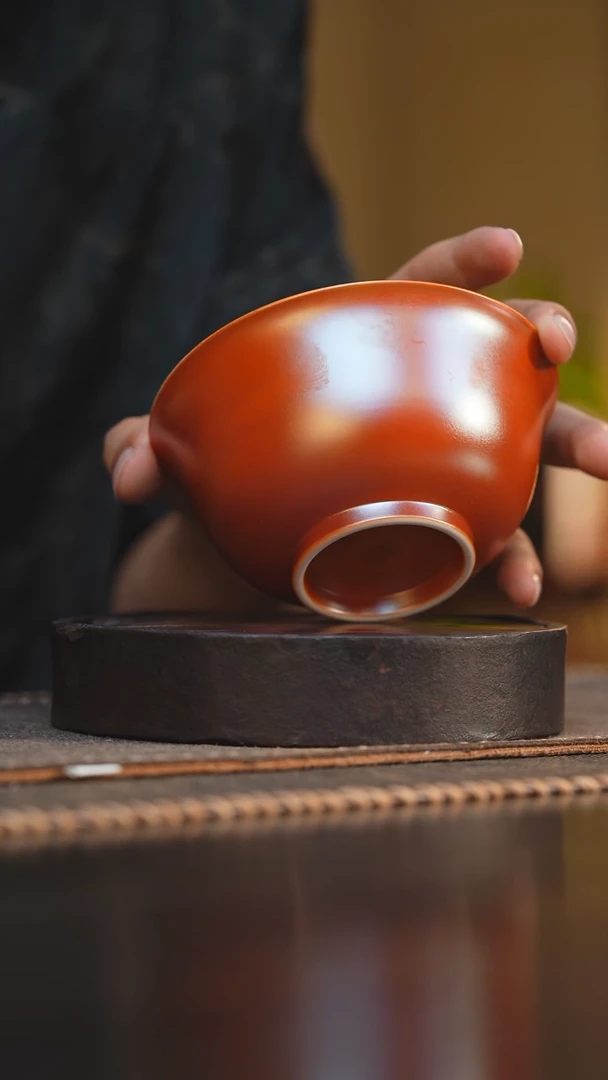 27柴房陶瓷柴烧金玉碗