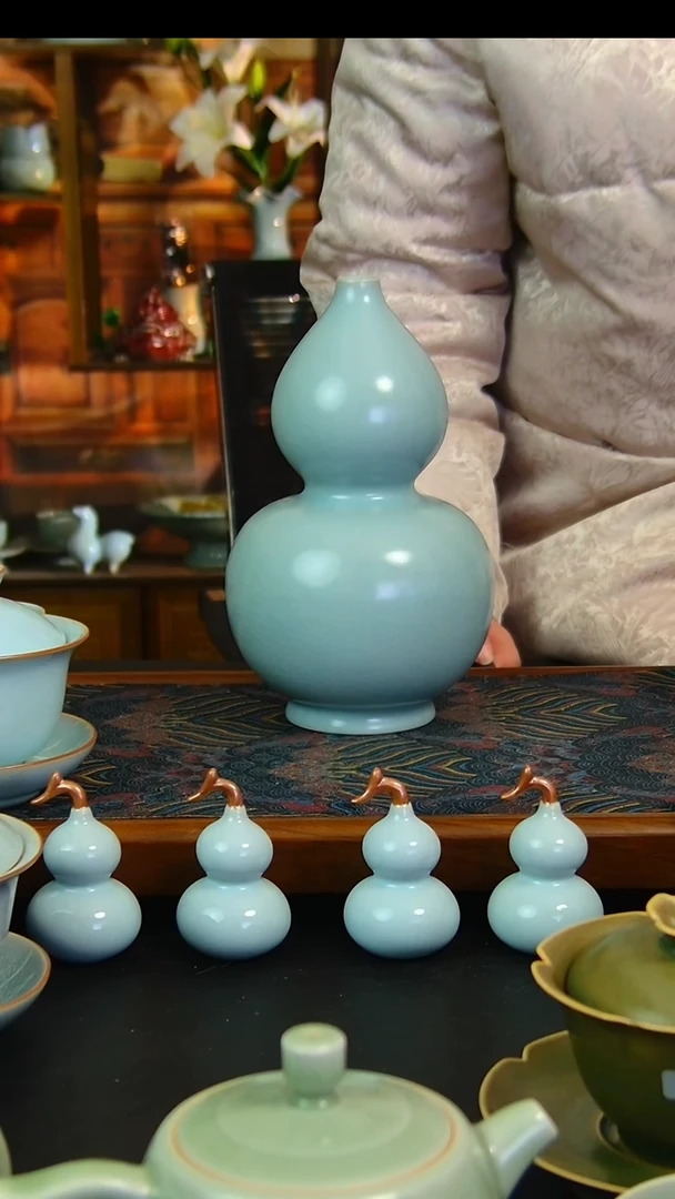 瓷片仿古葫芦微瑕