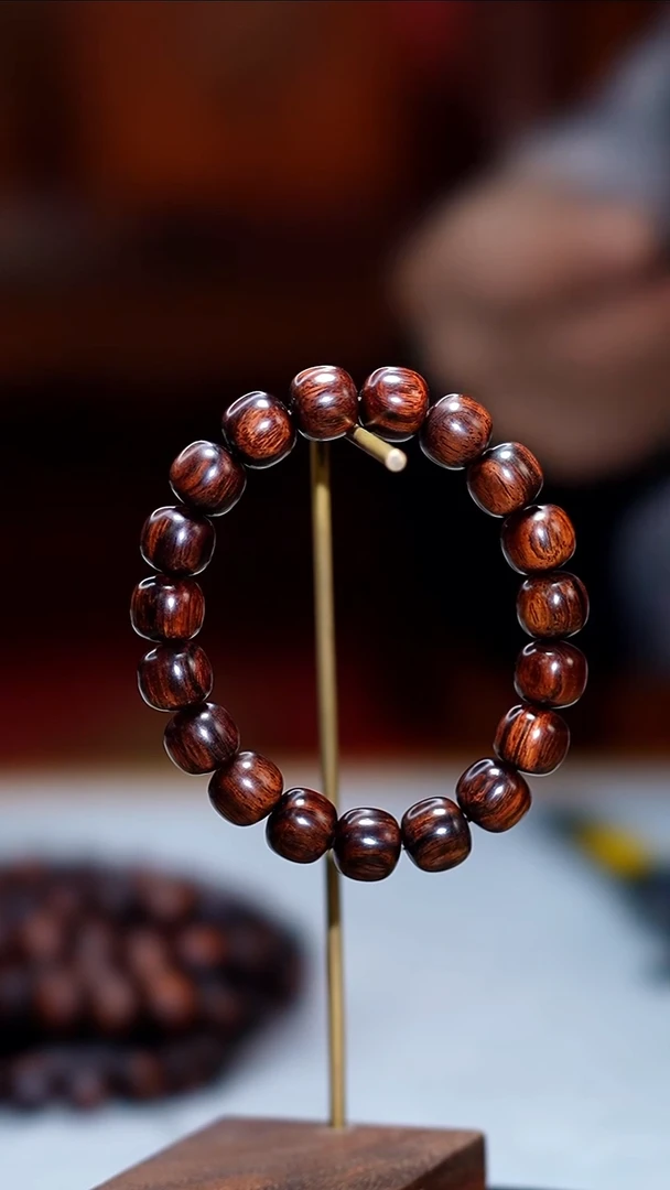 手串/手链黄花梨/降香黄檀海黄11*12紫油梨单圈01011604