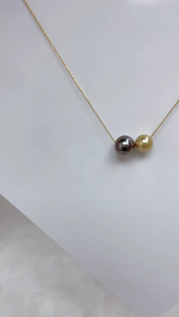 18K金镶嵌海水珍珠颈饰海水珍珠项链