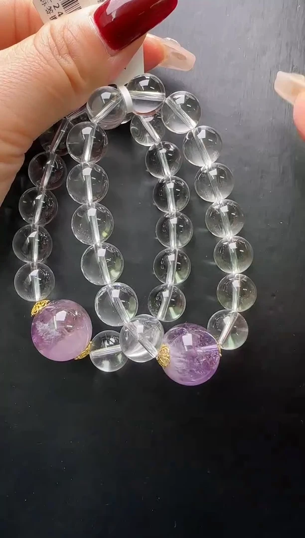 【闪购商品】水晶手串未镶嵌白水晶设计手串多样性发一 Z24446
