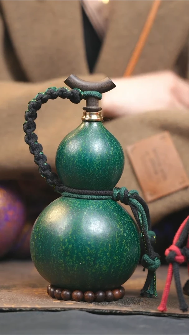 【闪购商品】XR193大漆酒葫芦不包手串及旋转底座