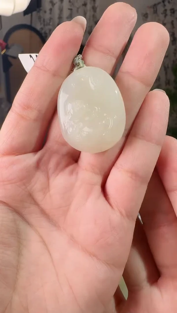 颈饰未镶嵌和田玉逍遥佛牌