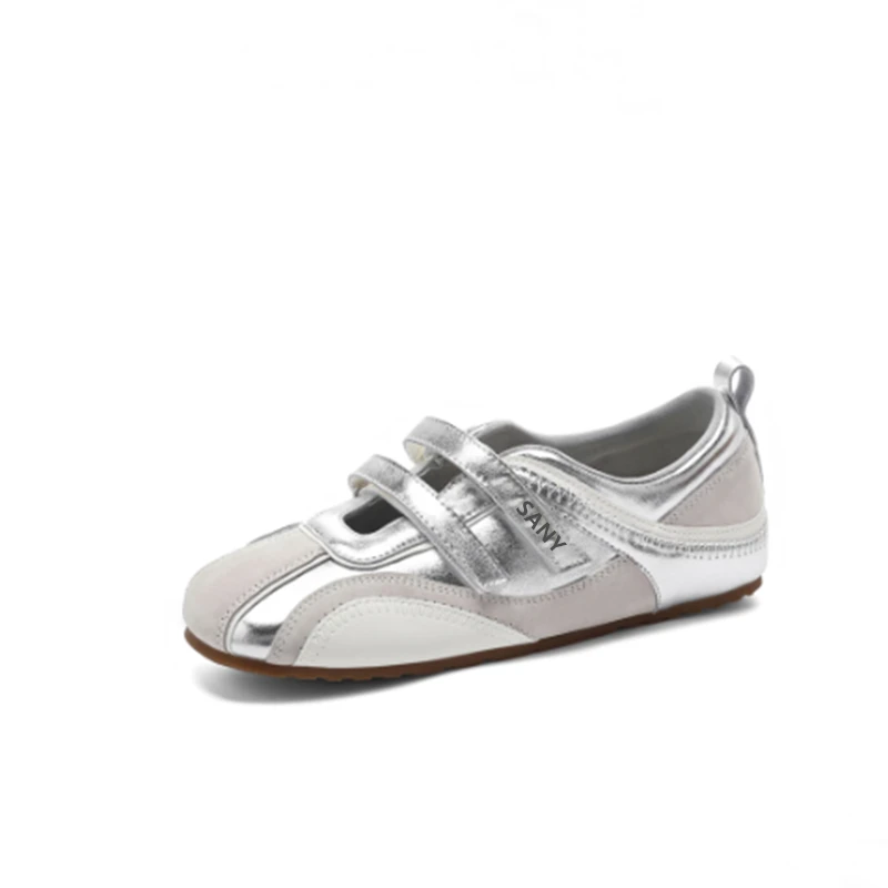 德训鞋魔术贴玛丽珍鞋时尚休闲鞋女士软底欧若假日风