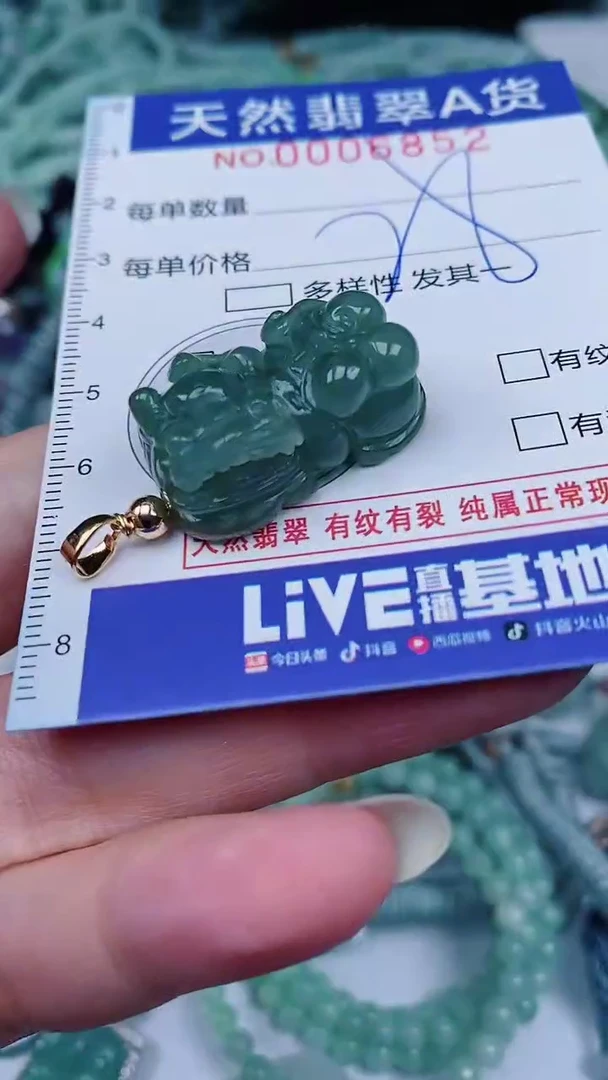 翡翠未镶嵌颈饰00006852