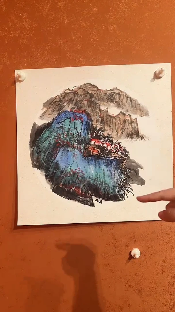 绘画2平尺山水作品