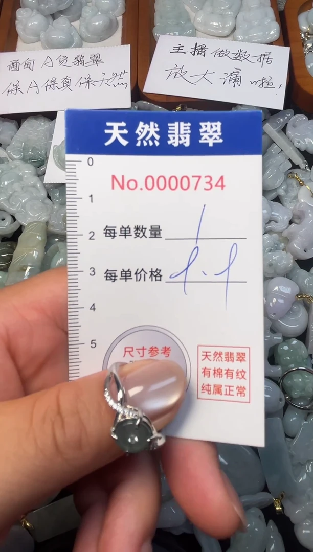 翡翠未镶嵌吊坠(不含链)0734