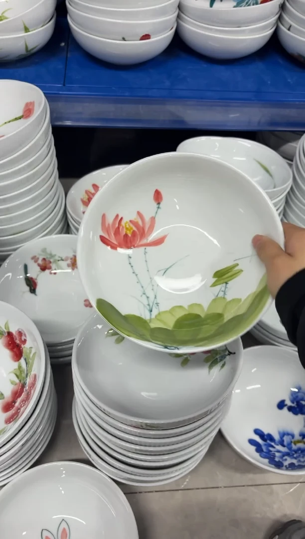 景德镇手绘釉中彩（食品级）大胖碗