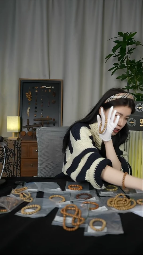 手串星月菩提原知行堂陈籽10*9桶珠手串