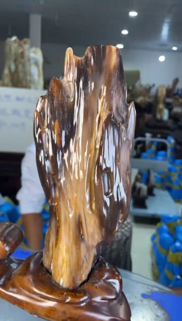 未镶嵌摆件硅化玉46