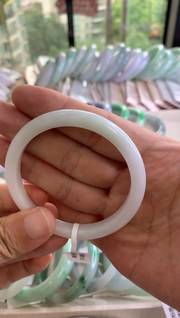 翡翠手镯未镶嵌白月光56