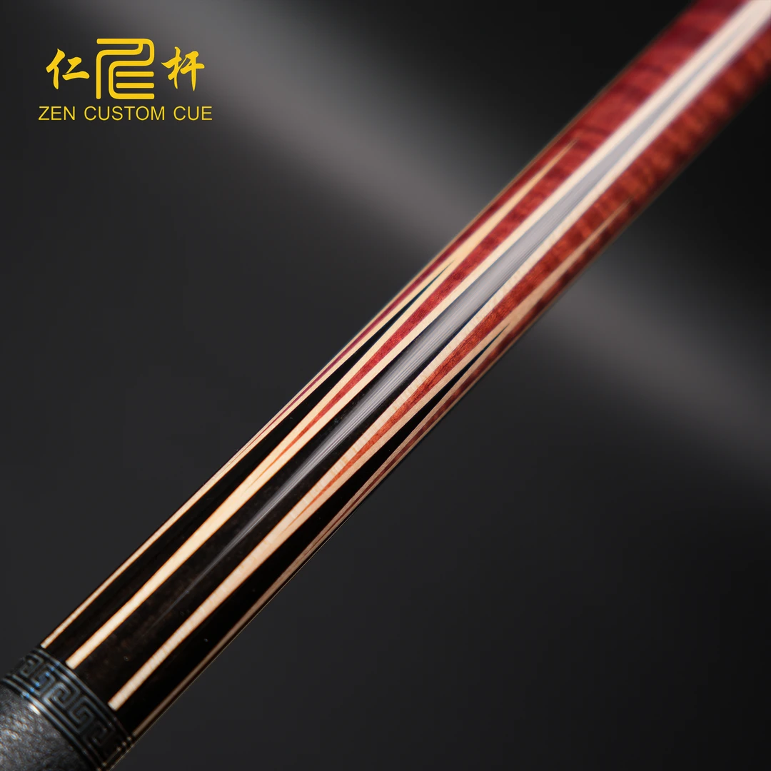 【仁杆】虎纹紫芯木8插黑檀8插枫木，双前节现货实拍，手工杆台球杆