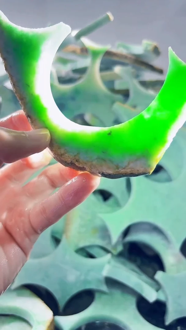裸石翡翠缅甸翡翠A货文601