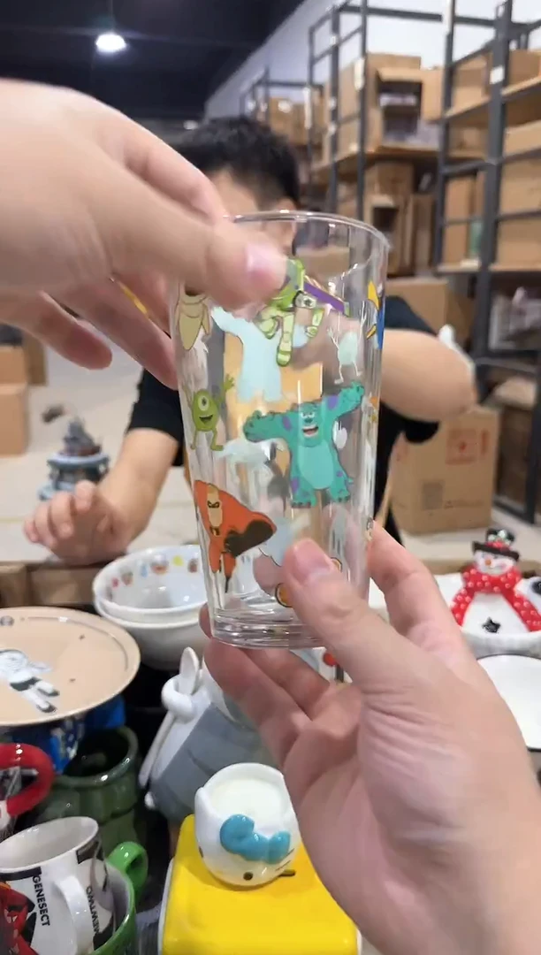 瓷片皮克斯合集玻璃杯