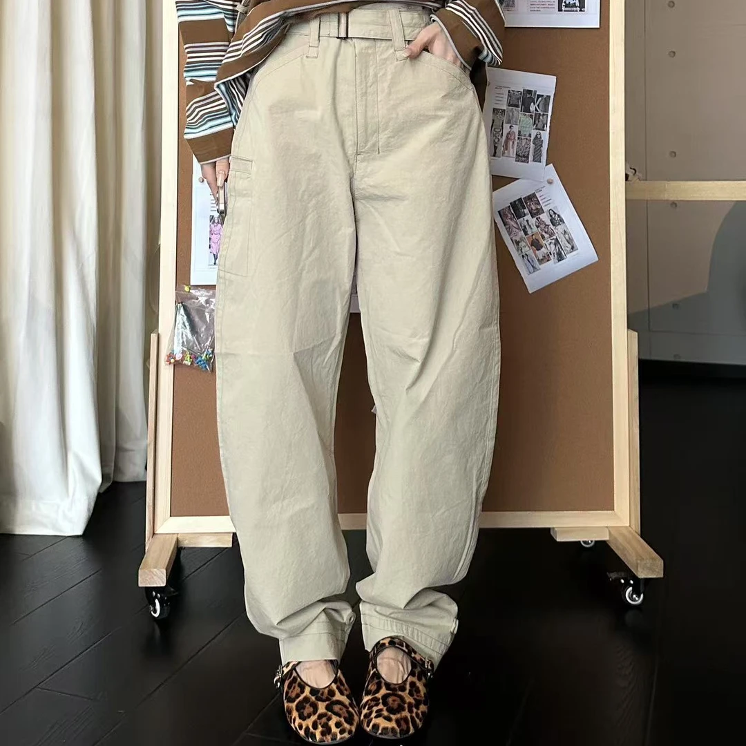 【LULU】圆月弯刀早春密棉阔腿裤休闲长裤 FW1K3442