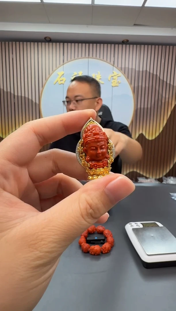 银S925镶嵌吊坠南红玛瑙007ZB0923产品一个