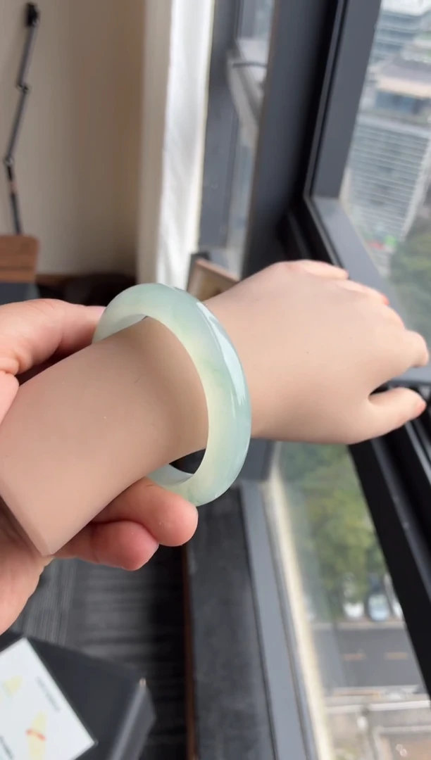 未镶嵌手镯翡翠105号55*13*9.3正圈