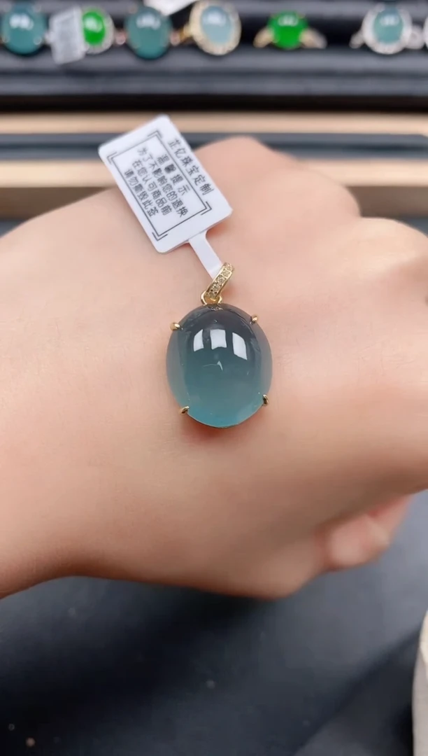 翡翠戒指银S925镶嵌11111