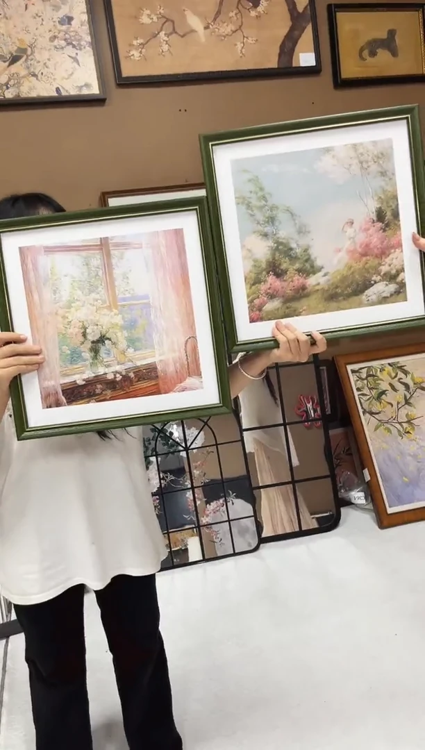 竖款莫奈  40*40  2个一组