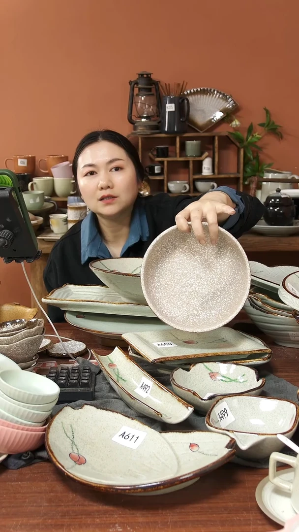 陶瓷A463 一只陶瓷粗陶深盘可能微瑕