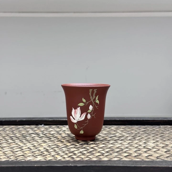 【古月壶来】YX685朱泥“玉兰花”主人杯